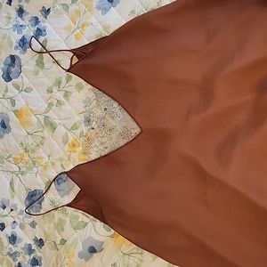 Free People Lace peek a boo cami